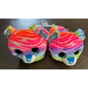 Toy Factory Scentsations Bubblegum Tiger Slippers – Youth Size 1/2 – 8” Interior